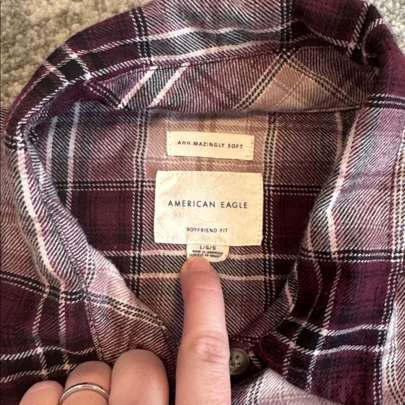 American Eagle Outfitters Ahh-Mazingly Soft Boyfriend Fit Shirt - Picture 3 of 7